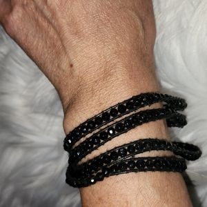 twentyone Boho Black Wraparound Bracelet